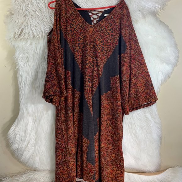 Cato Dresses & Skirts - Cato 22/24W Plus Size African Dress Cold SHoulder